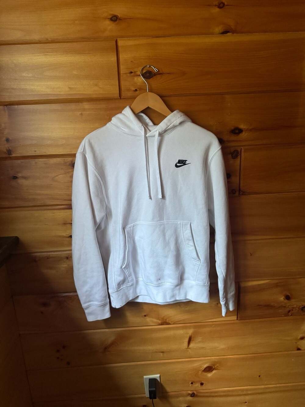 Nike Sportswear Pullover Hoodie White Size Small
